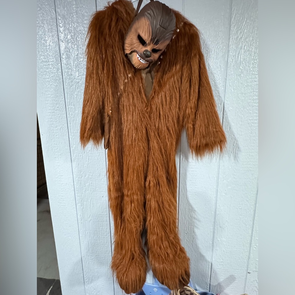 Children’s size 12 Chewbacca costume and animated mask